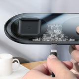 Chargeur sans fil 15 W Dual Qi pour iPhone, Samsung et AirPods (noir) de Baseus