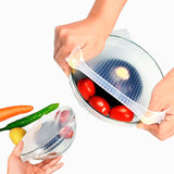 Ensemble d’emballage alimentaire en silicone réutilisable et extensible