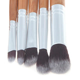 Pinceau de maquillage cosmétique en bambou naturel avec sac