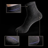 5 paires de chaussettes respirantes en fibre de bambou pour hommes (5 paires)