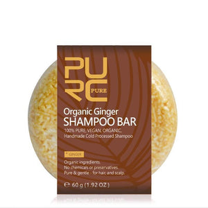 Savon en brique pour shampoing au gingembre 100% bio Pure